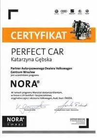 certyfikat Perfect Car 7